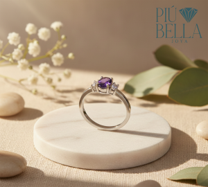 Anillo con Amatista y Circonias