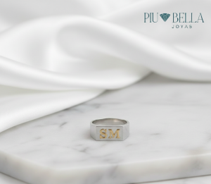 SELLO NIÑO 6 x 10 MM – SELLO P925 SOLO INICIALES EN ORO (SIN MARCO)