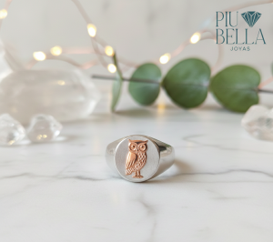 SELLO OVAL 9 x 11 MM O REDONDO 10 MM – ANILLO DE PROFESIÓN – SELLO P925 LOGO EN ORO
